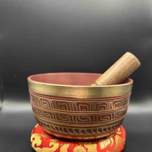 Metal Singing Bowl - Root - orange