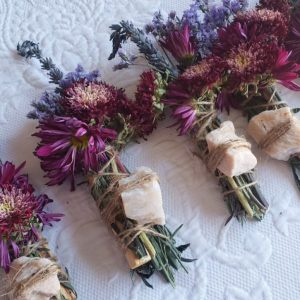 Moonstone Smudge Stick with Lavender and Palo Santo Wood