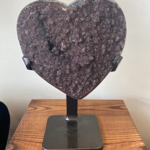 Medium Druzy Stone- Heart on Stand 569043