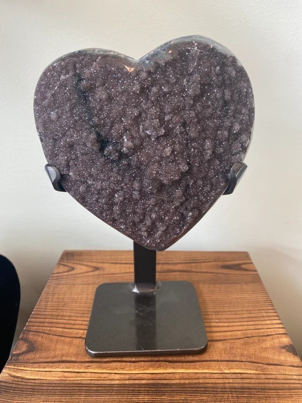 Medium Druzy Stone- Heart on Stand 569043