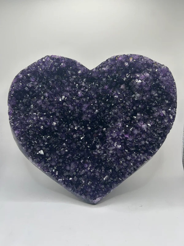 Large Amethyst Stone- Heart 2070