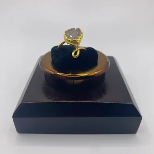 Gold Druzy Ring